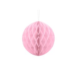Dekorace honeycomb růžová světlá 20 cm
